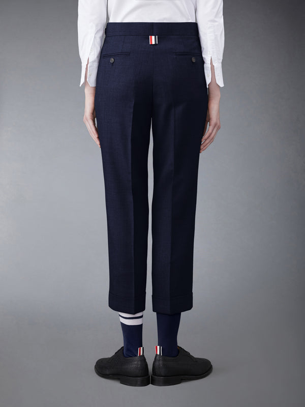 TWILL LOW RISE SLIM TROUSERS - image 2