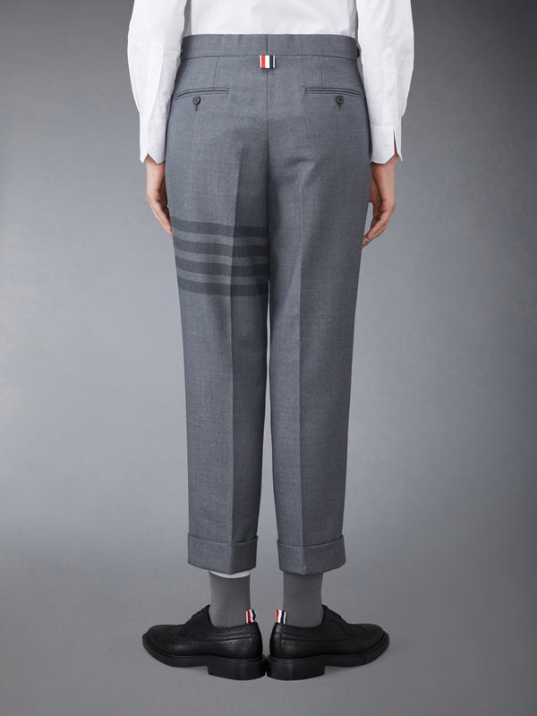 STEP TWILL SCHOOL UNIFORM 4-BAR LOW RISE SKINNY TROUSERS - image 2