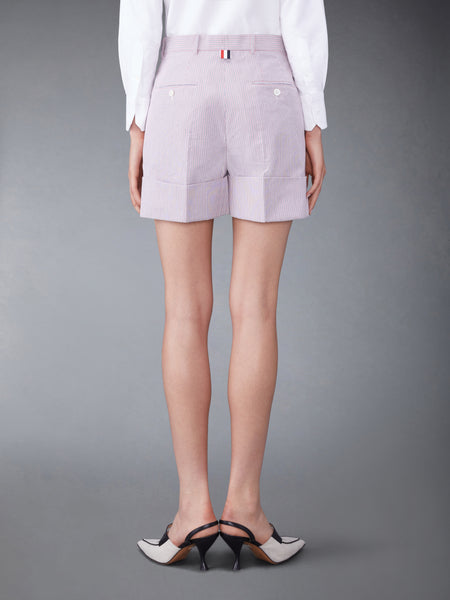 DOBBYCORD STRIPED SACK SHORTS RWBWHT