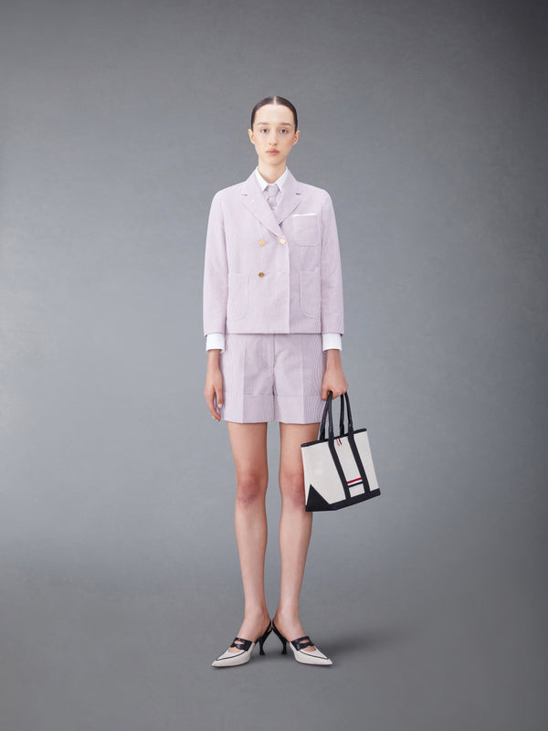 DOBBYCORD STRIPED SACK SHORTS - image 3