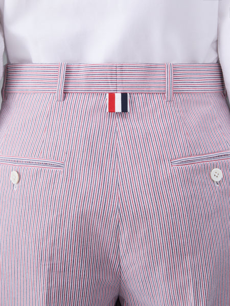 DOBBYCORD STRIPED SACK SHORTS RWBWHT