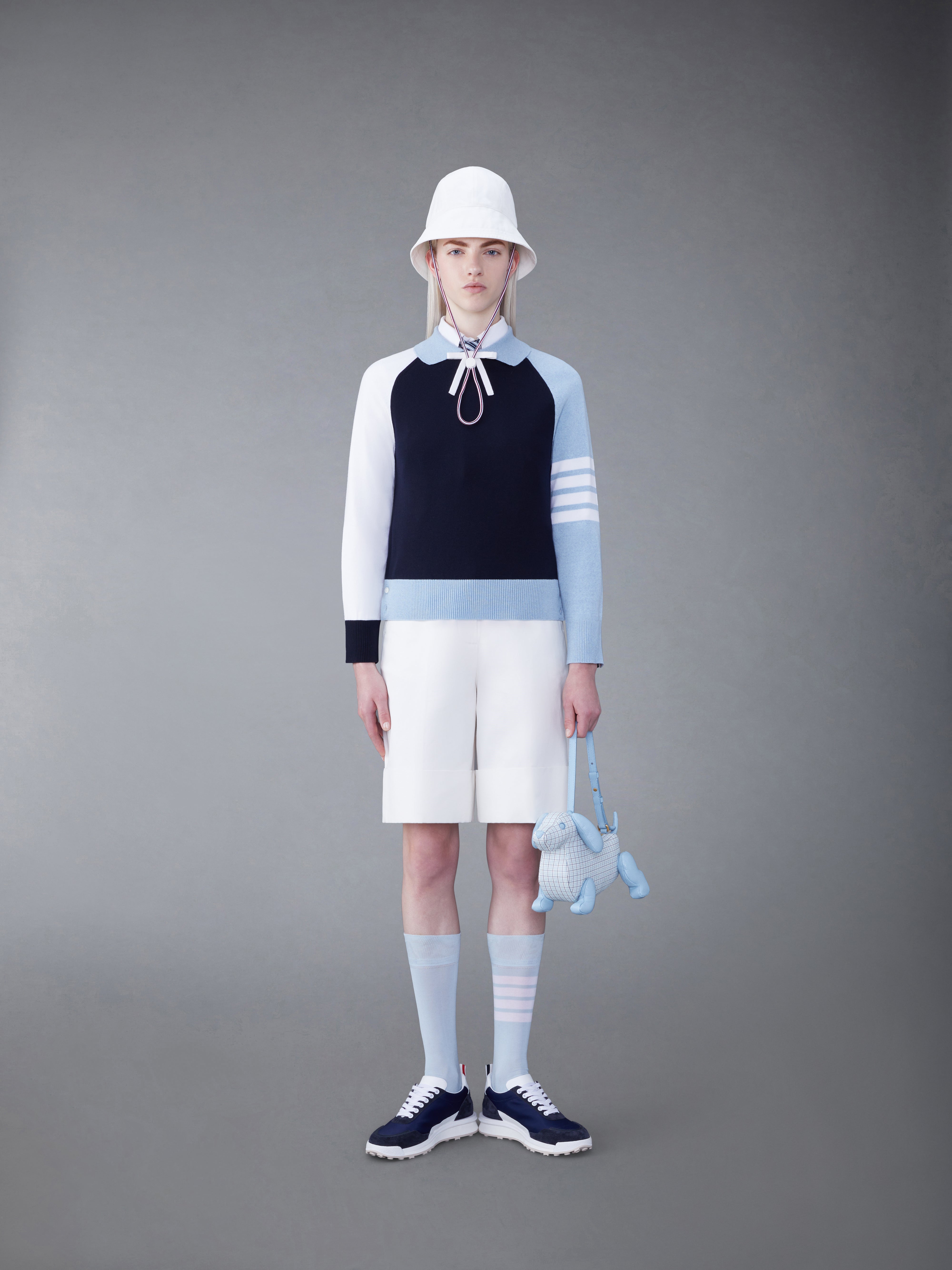 ショーツ THOM BROWNE HIGH WAISTED SHORTS Cotton Canvas High Waisted Shorts | Thom Browne