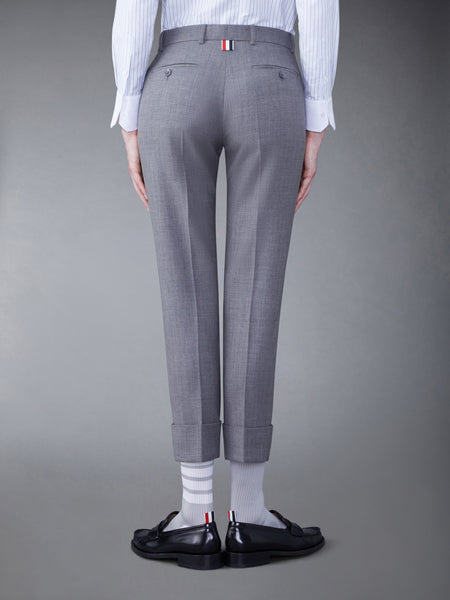 FRESCO LOW RISE CIGARETTE TROUSER MED GREY