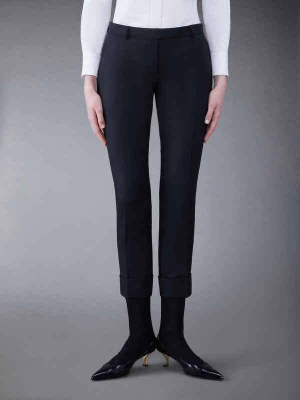 TWILL LOW RISE CIGARETTE TROUSER - featured image