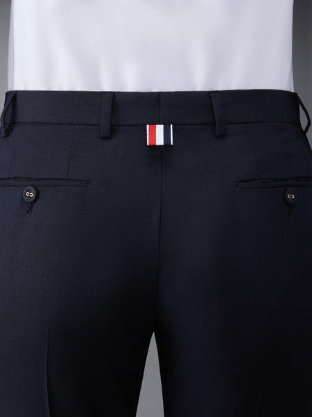 TWILL LOW RISE CIGARETTE TROUSER BLACK