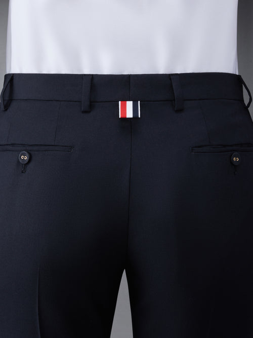 TWILL LOW RISE CIGARETTE TROUSER