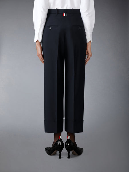 SCHOOL UNIFORM PLAIN WEAVE DOUBLE PLEAT TROUSER