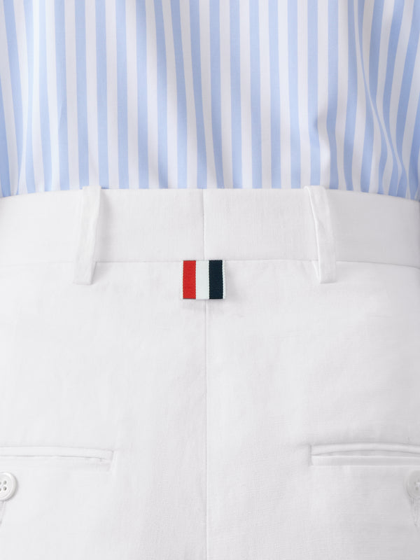 LINEN COTTON HIGH WAISTED TROUSER