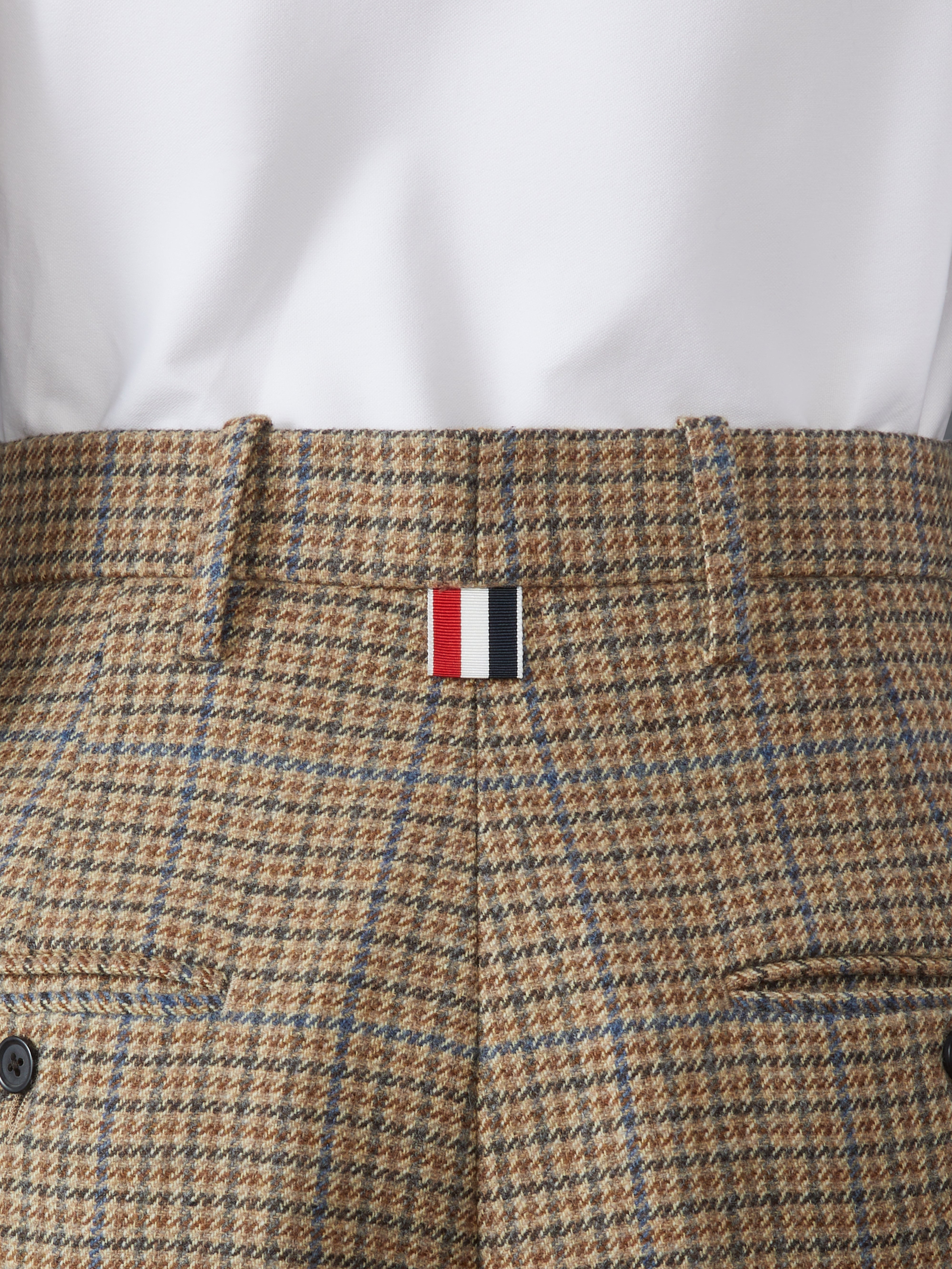 FTHOM BROWNE オレンジチェックショートパンツ FTHOM BROWNE オレンジチェックショートパンツ セール】マルチ