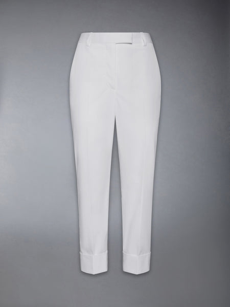 TYPEWRITER CLOTH HIGH WAISTED TROUSER WHITE