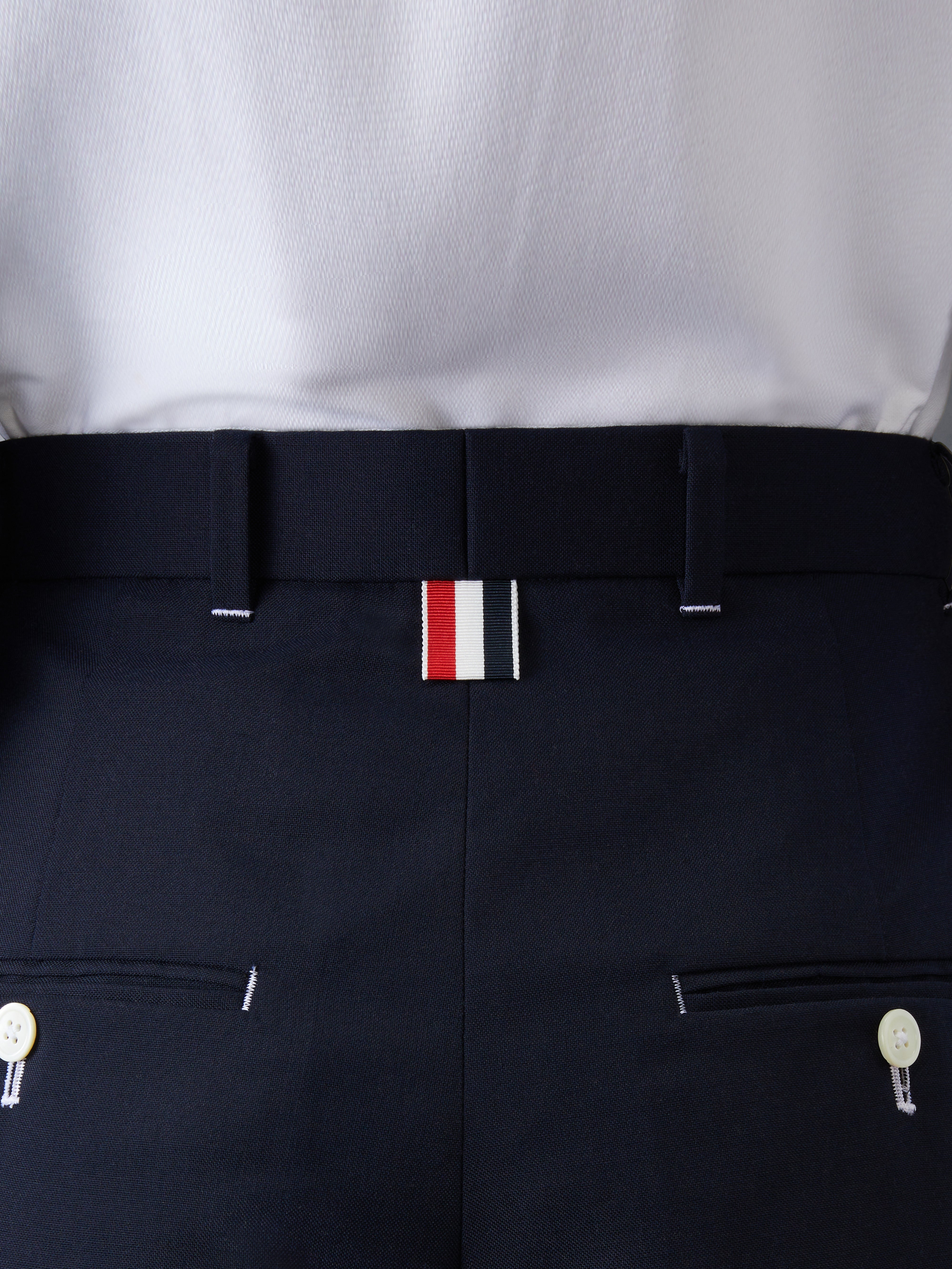 High Waisted Double Pleat Trouser In School Uniform Plain