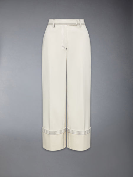 SELVEDGE DENIM WIDE LEG TROUSER