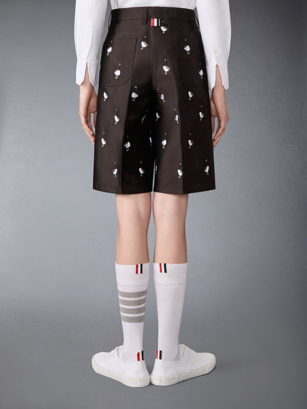 WOOL AND SILK GOOSE WIDE LEG SHORTS - image 2
