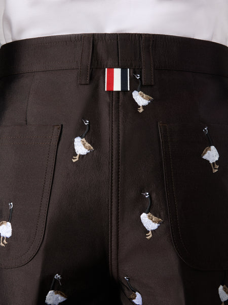 WOOL AND SILK GOOSE WIDE LEG SHORTS