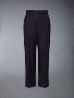 SUPER 120'S WOOL TWILL TUXEDO STRIPE TROUSER