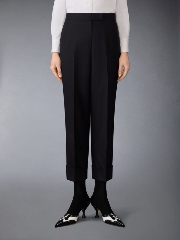 SUPER 120'S WOOL TWILL TUXEDO STRIPE TROUSER - image 1