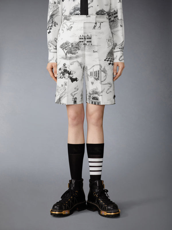 CANVAS HECTOR TOILE BERMUDA SHORTS - image 1