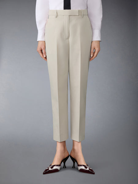 COTTON SUITING BELTLOOP RELAXED TROUSER BEIGE