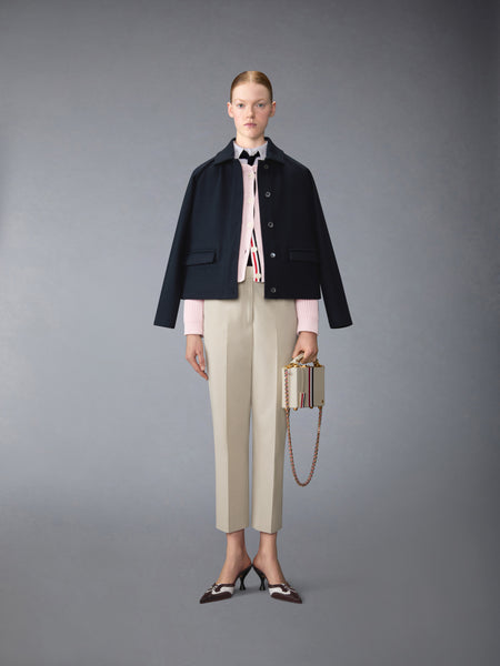 COTTON SUITING BELTLOOP RELAXED TROUSER BEIGE