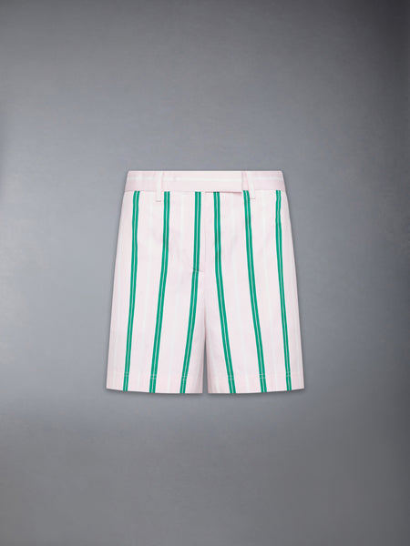 レップ ストライプ ポプリン チノ ショートパンツ ライト ピンク