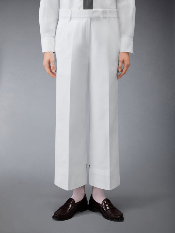 COTTON GABARDINE CHINO PANTS - image 1