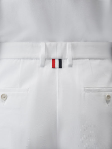 COTTON GABARDINE CHINO PANTS WHITE