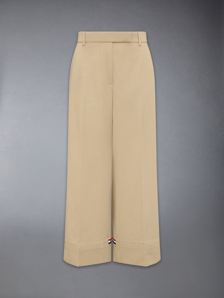 COTTON GABARDINE CHINO PANTS KHAKI