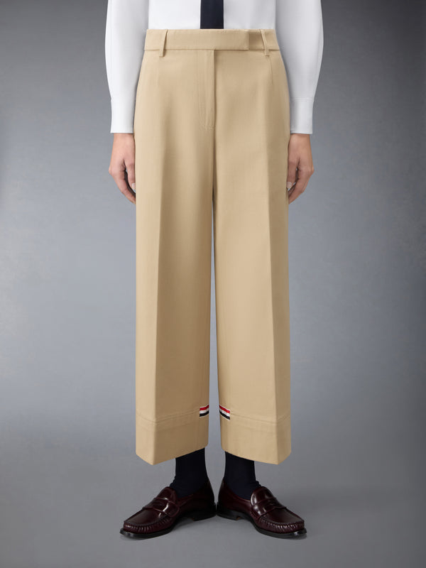 COTTON GABARDINE CHINO PANTS - image 1