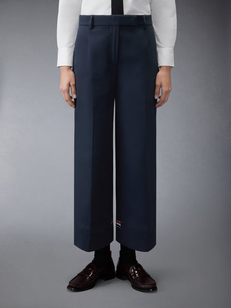 COTTON GABARDINE CHINO PANTS NAVY