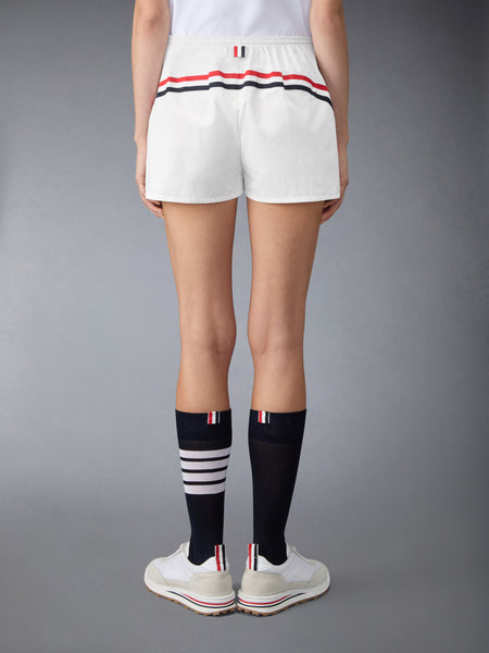 NYLON TECH TRACK SHORT WHITE