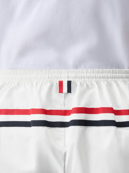 NYLON TECH TRACK SHORT WHITE