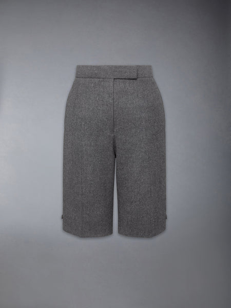 SOLID WOOL FLANNEL BERMUDA SHORT