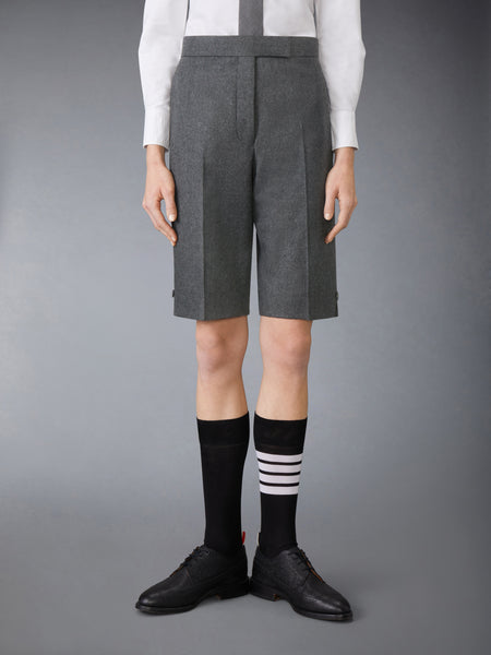 SOLID WOOL FLANNEL BERMUDA SHORT