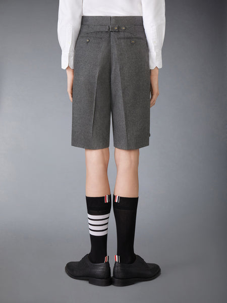 SOLID WOOL FLANNEL BERMUDA SHORT