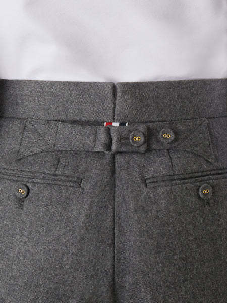 SOLID WOOL FLANNEL BERMUDA SHORT