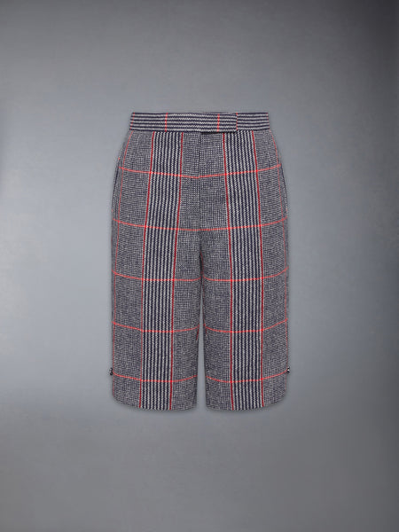 OVERSIZED CHECK HUNTING TWEED BERMUDA SHORT