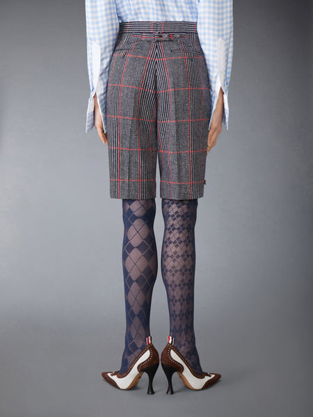 OVERSIZED CHECK HUNTING TWEED BERMUDA SHORT