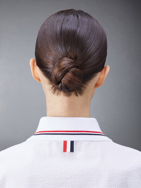 SEERSUCKER POLO SHIRT WHITE