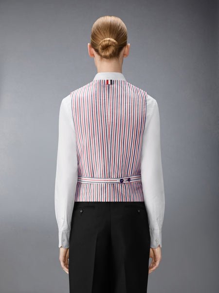 3-PLY WOOL MOHAIR VEST BLACK