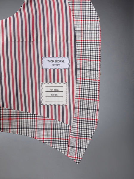 PLAID CHECK COOL WOOL VEST RWBWHT