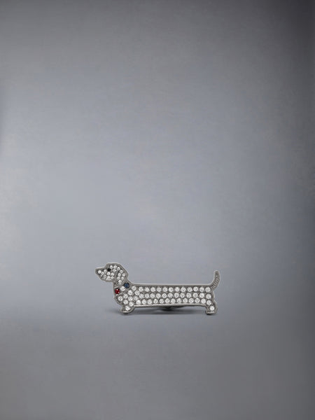 STERLING SILVER CRYSTLAL LIMOUSINE HECTOR TIE BAR SILVER