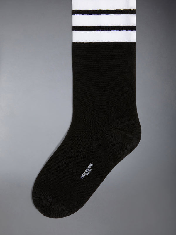 CHILDREN'S COTTON 4-BAR KNEE HIGH SOCKS