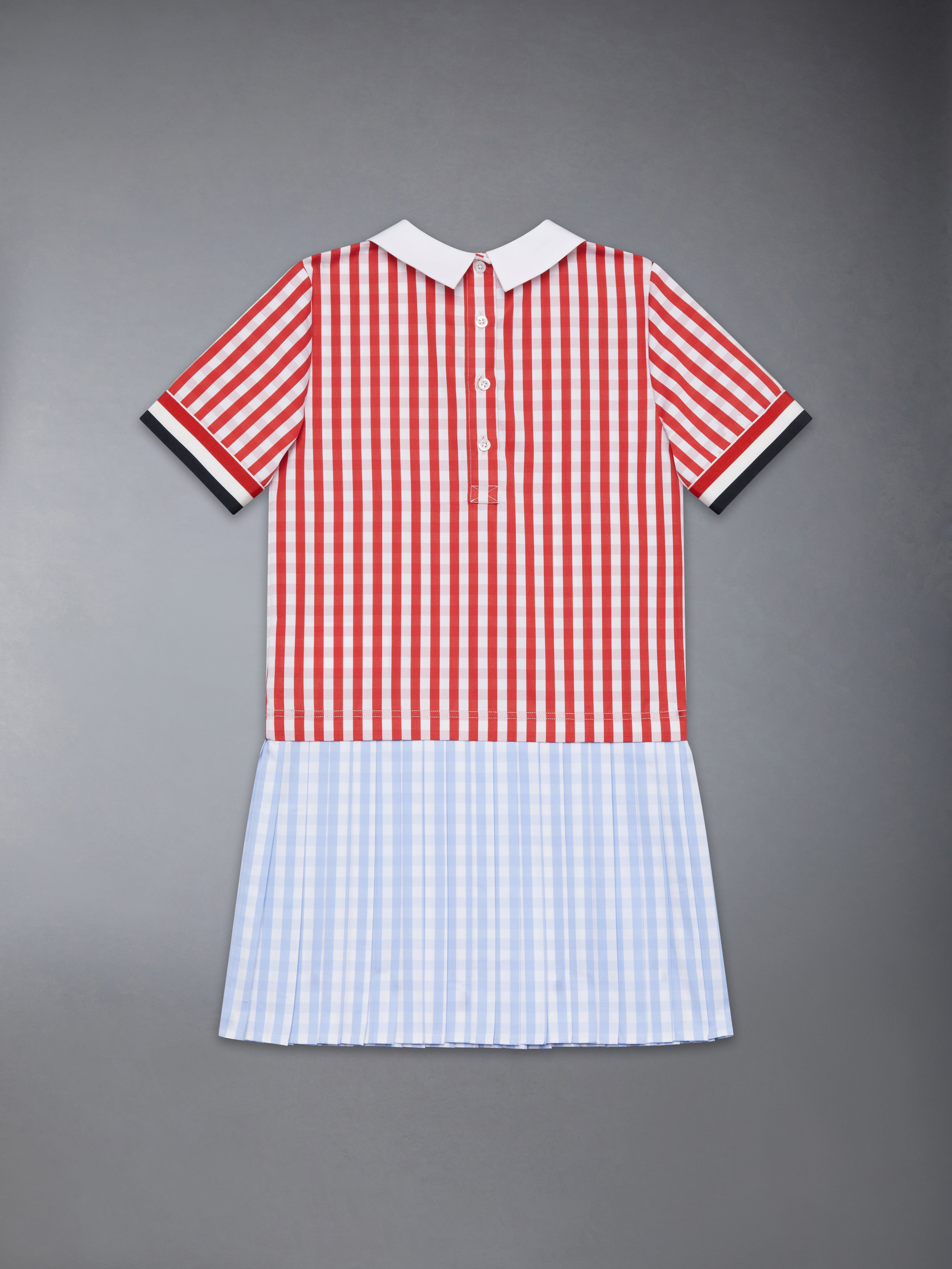 キッズ ギンガムチェック ポプリン プリーツワンピース | Thom