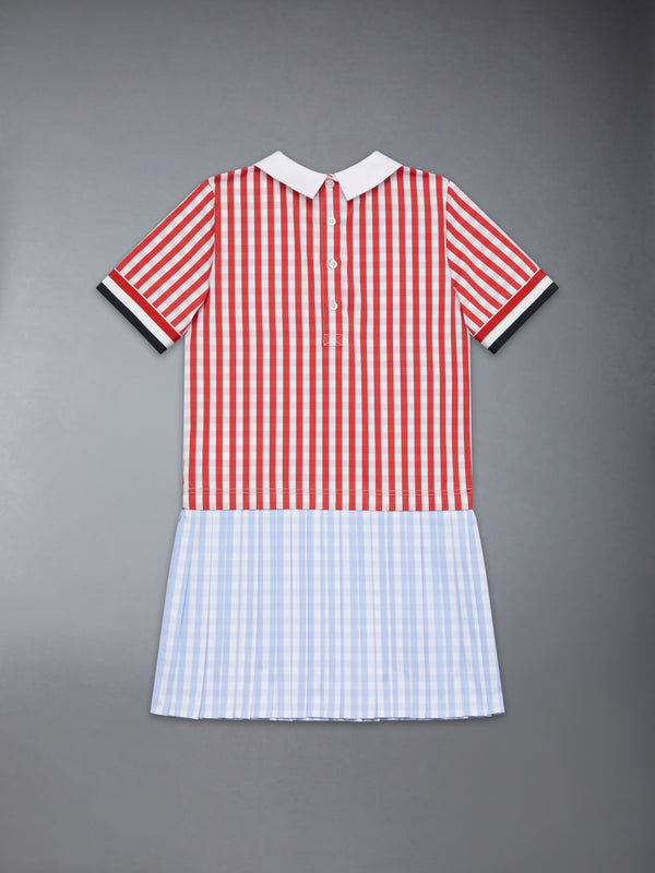 CHILDREN'S GINGHAM CHECK POPLIN PLEAT DRESS - image 2