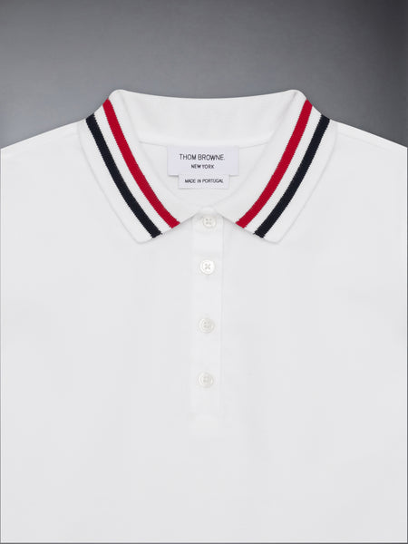 OXFORD PLEATED DRESS WHITE