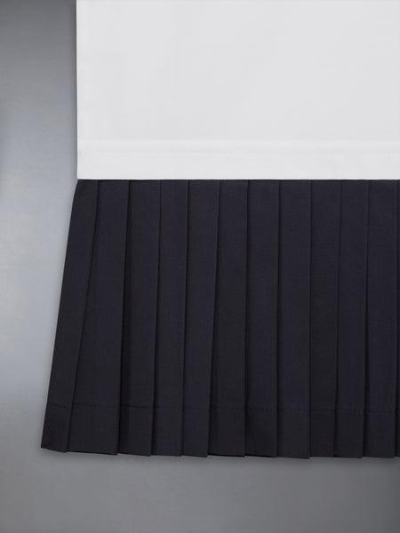 OXFORD PLEATED DRESS WHITE
