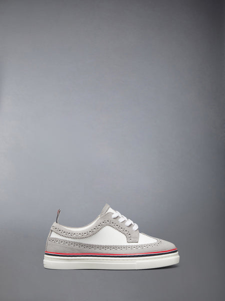 CHILDREN'S SUEDE LONGWING SNEAKERS LT GREY/WHITE