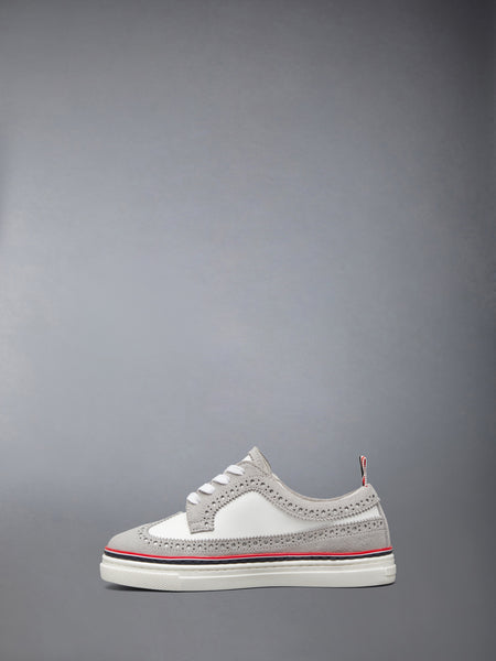 CHILDREN'S SUEDE LONGWING SNEAKERS LT GREY/WHITE