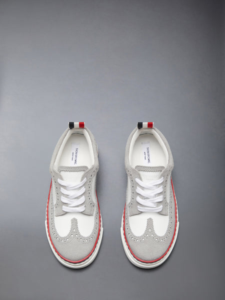 CHILDREN'S SUEDE LONGWING SNEAKERS LT GREY/WHITE