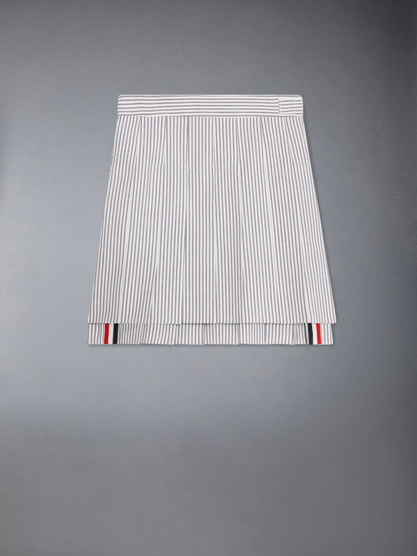 CHILDREN'S SEERSUCKER MINI PLEATED SKIRT - featured image